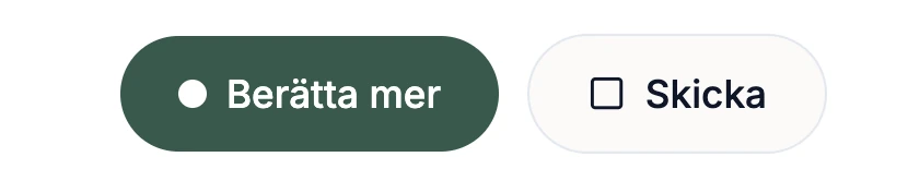 Knappen "Berätta mer" bredvid knappen "Skicka" i intervjun